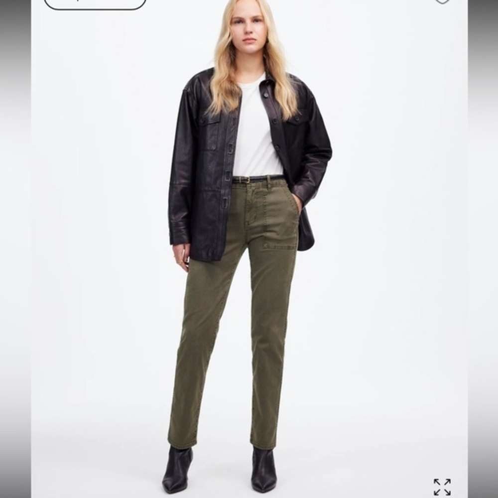 Madewell The Slim Straight Utility Pant in Garment Dye size 25
